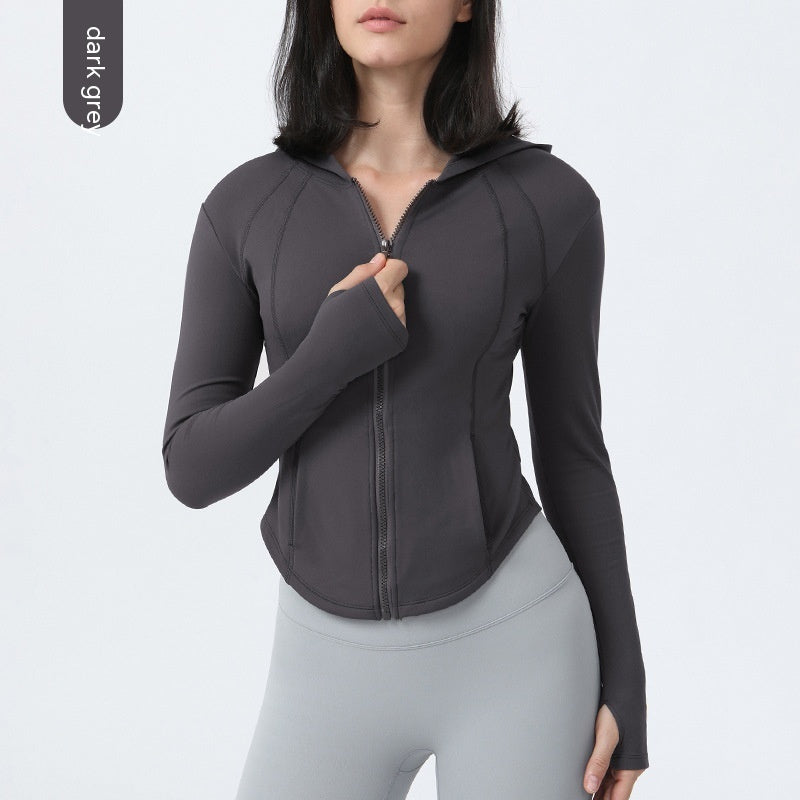 Fleece-lined Yoga Clothes Coat Women